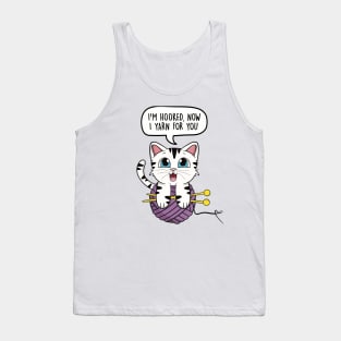 I'm hooked, now I yarn for you Tank Top